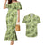 Lime Palaka Hawaii Cowboy Couples Matching Mermaid Dress and Hawaiian Shirt Puakenikeni Lei Paniolo Papale Seamless Vibes - Polynesian Pride