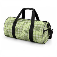 Lime Palaka Hawaii Cowboy Duffle Bag Puakenikeni Lei Paniolo Papale Seamless Vibes
