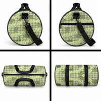 Lime Palaka Hawaii Cowboy Duffle Bag Puakenikeni Lei Paniolo Papale Seamless Vibes