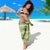 Lime Palaka Hawaii Cowboy Sarong Puakenikeni Lei Paniolo Papale Seamless Vibes - Polynesian Pride
