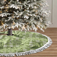Lime Palaka Hawaii Cowboy Tree Skirt Puakenikeni Lei Paniolo Papale Seamless Vibes - Polynesian Pride
