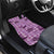 Purple Palaka Hawaii Cowboy Car Mats Puakenikeni Lei Paniolo Papale Seamless Vibes - Polynesian Pride