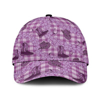 Purple Palaka Hawaii Cowboy Classic Cap Puakenikeni Lei Paniolo Papale Seamless Vibes - Polynesian Pride