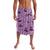 Purple Palaka Hawaii Cowboy Lavalava Puakenikeni Lei Paniolo Papale Seamless Vibes - Polynesian Pride