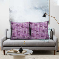 Purple Palaka Hawaii Cowboy Pillow Cover Puakenikeni Lei Paniolo Papale Seamless Vibes LT14 - Polynesian Pride