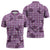 Purple Palaka Hawaii Cowboy Zipper Polo Shirt Puakenikeni Lei Paniolo Papale Seamless Vibes - Polynesian Pride