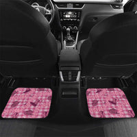 Pink Palaka Hawaii Cowboy Car Mats Puakenikeni Lei Paniolo Papale Seamless Vibes - Polynesian Pride