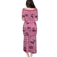 Pink Palaka Hawaii Cowboy Puletasi Puakenikeni Lei Paniolo Papale Seamless Vibes LT14 - Polynesian Pride