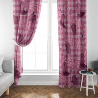 Pink Palaka Hawaii Cowboy Window Curtain Puakenikeni Lei Paniolo Papale Seamless Vibes LT14 - Polynesian Pride