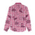 Pink Palaka Hawaii Cowboy Women Casual Shirt Puakenikeni Lei Paniolo Papale Seamless Vibes - Polynesian Pride