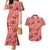 Red Palaka Hawaii Cowboy Couples Matching Mermaid Dress and Hawaiian Shirt Puakenikeni Lei Paniolo Papale Seamless Vibes - Polynesian Pride
