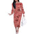 Red Palaka Hawaii Cowboy Family Matching Off The Shoulder Long Sleeve Dress and Hawaiian Shirt Puakenikeni Lei Paniolo Papale Seamless Vibes - Polynesian Pride