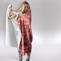 Red Palaka Hawaii Cowboy Hooded Blanket Puakenikeni Lei Paniolo Papale Seamless Vibes - Polynesian Pride