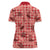 Red Palaka Hawaii Cowboy Women Polo Shirt Puakenikeni Lei Paniolo Papale Seamless Vibes - Polynesian Pride
