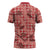 Red Palaka Hawaii Cowboy Zipper Polo Shirt Puakenikeni Lei Paniolo Papale Seamless Vibes - Polynesian Pride