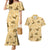 Yellow Palaka Hawaii Cowboy Couples Matching Mermaid Dress and Hawaiian Shirt Puakenikeni Lei Paniolo Papale Seamless Vibes - Polynesian Pride