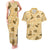 Yellow Palaka Hawaii Cowboy Couples Matching Tank Maxi Dress and Hawaiian Shirt Puakenikeni Lei Paniolo Papale Seamless Vibes - Polynesian Pride