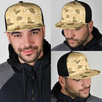 Yellow Palaka Hawaii Cowboy Mesh Trucker Cap Puakenikeni Lei Paniolo Papale Seamless Vibes - Polynesian Pride