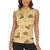 Yellow Palaka Hawaii Cowboy Women Sleeveless Polo Shirt Puakenikeni Lei Paniolo Papale Seamless Vibes - Polynesian Pride