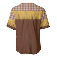 Aloha Hawaii Cowboy Custome Baseball Jersey Puakenikeni Lei Palaka Tassel Style - Polynesian Pride