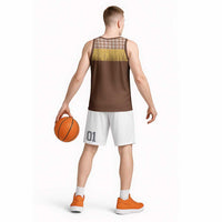 Aloha Hawaii Cowboy Custome Basketball Jersey Puakenikeni Lei Palaka Tassel Style - Polynesian Pride