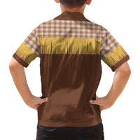 Aloha Hawaii Cowboy Custome Family Matching Tank Maxi Dress and Hawaiian Shirt Puakenikeni Lei Palaka Tassel Style - Polynesian Pride