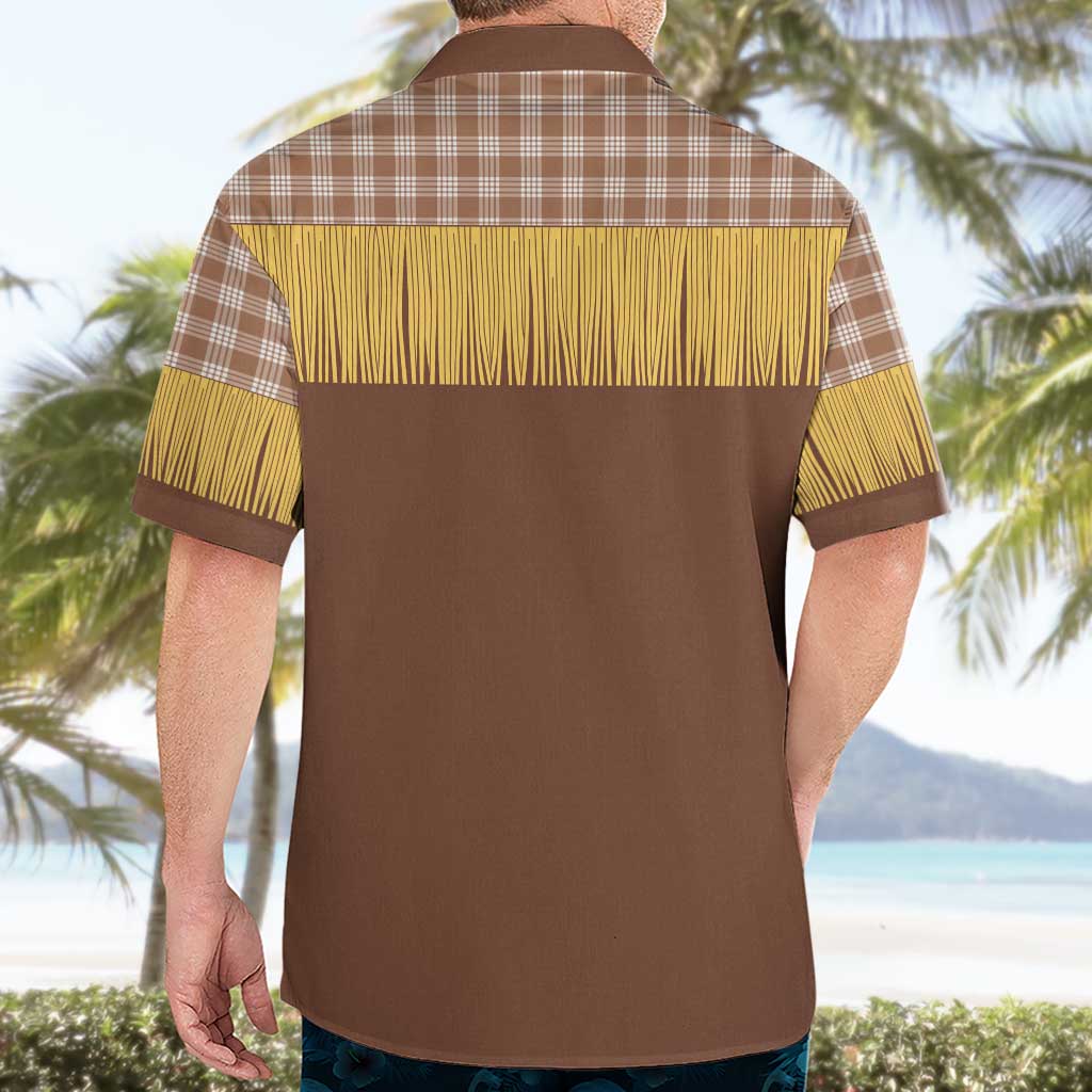 Aloha Hawaii Cowboy Custome Hawaiian Shirt Puakenikeni Lei Palaka Tassel Style - Polynesian Pride