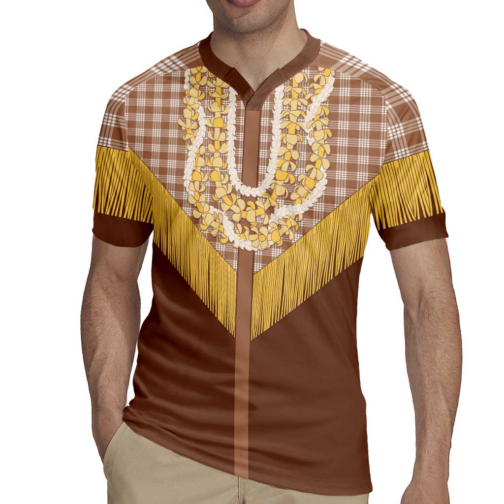 Aloha Hawaii Cowboy Custome Rugby Jersey Puakenikeni Lei Palaka Tassel Style - Polynesian Pride