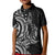 New Zealand Hammerhead Shark Kid Polo Shirt Maori Haehae Mangopare Black - Polynesian Pride