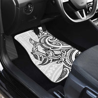 New Zealand Hammerhead Shark Car Mats Maori Haehae Mangopare White - Polynesian Pride
