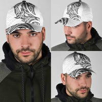 New Zealand Hammerhead Shark Classic Cap Maori Haehae Mangopare White - Polynesian Pride