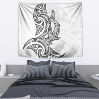 New Zealand Hammerhead Shark Tapestry Maori Haehae Mangopare White LT14 - Polynesian Pride