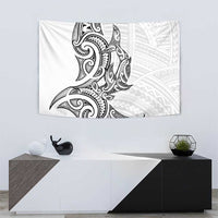 New Zealand Hammerhead Shark Tapestry Maori Haehae Mangopare White LT14 - Polynesian Pride