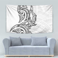 New Zealand Hammerhead Shark Tapestry Maori Haehae Mangopare White LT14 - Polynesian Pride