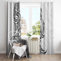 New Zealand Hammerhead Shark Window Curtain Maori Haehae Mangopare White LT14 - Polynesian Pride
