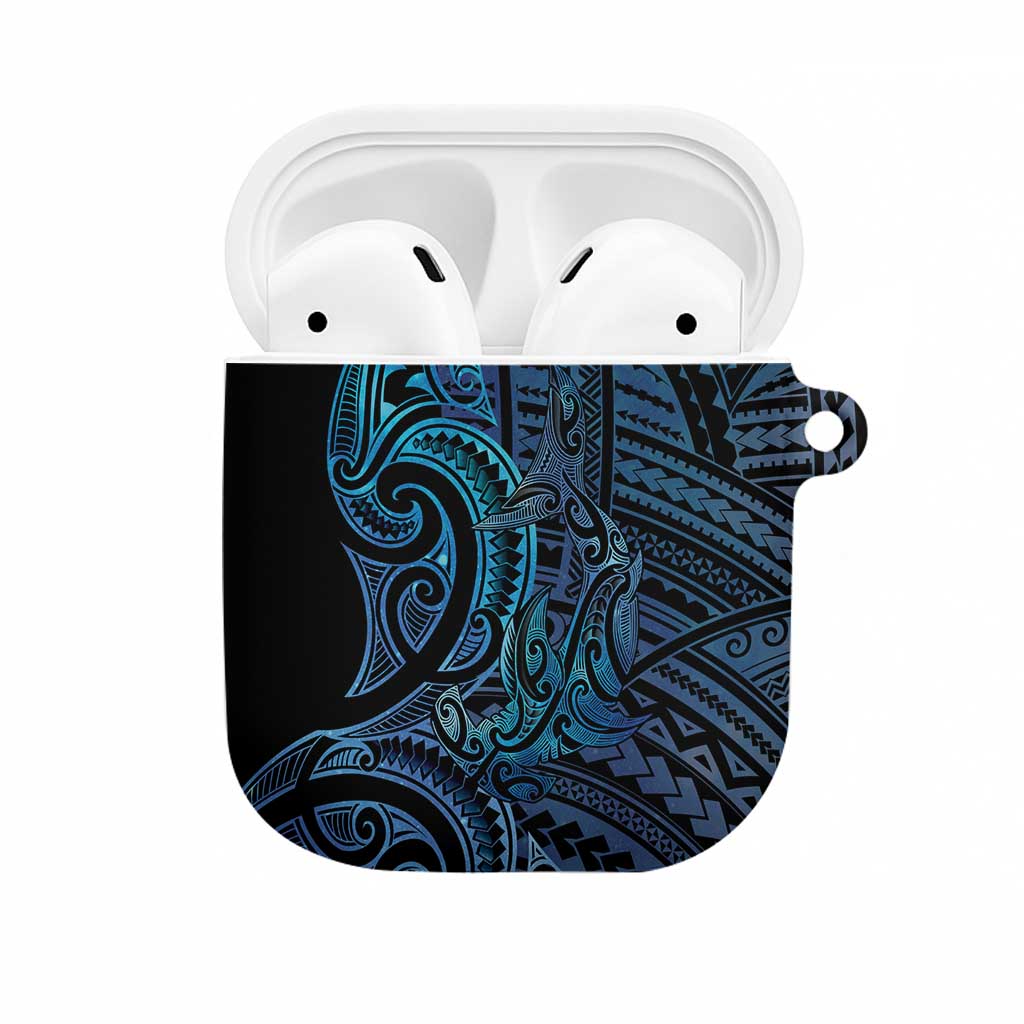 New Zealand Hammerhead Shark AirPods Case Maori Haehae Mangopare Galaxy - Polynesian Pride