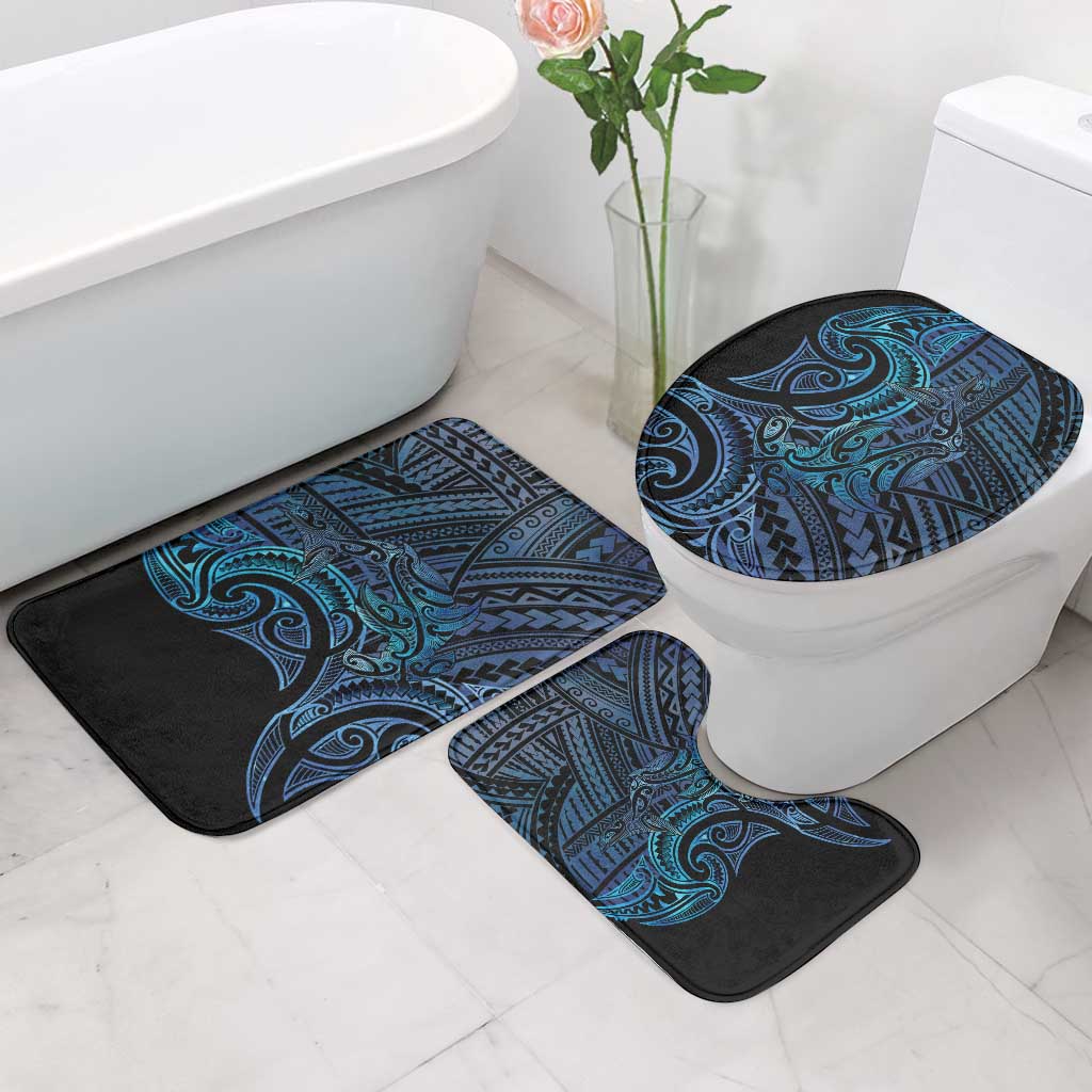 New Zealand Hammerhead Shark Bathroom Set Maori Haehae Mangopare Galaxy - Polynesian Pride
