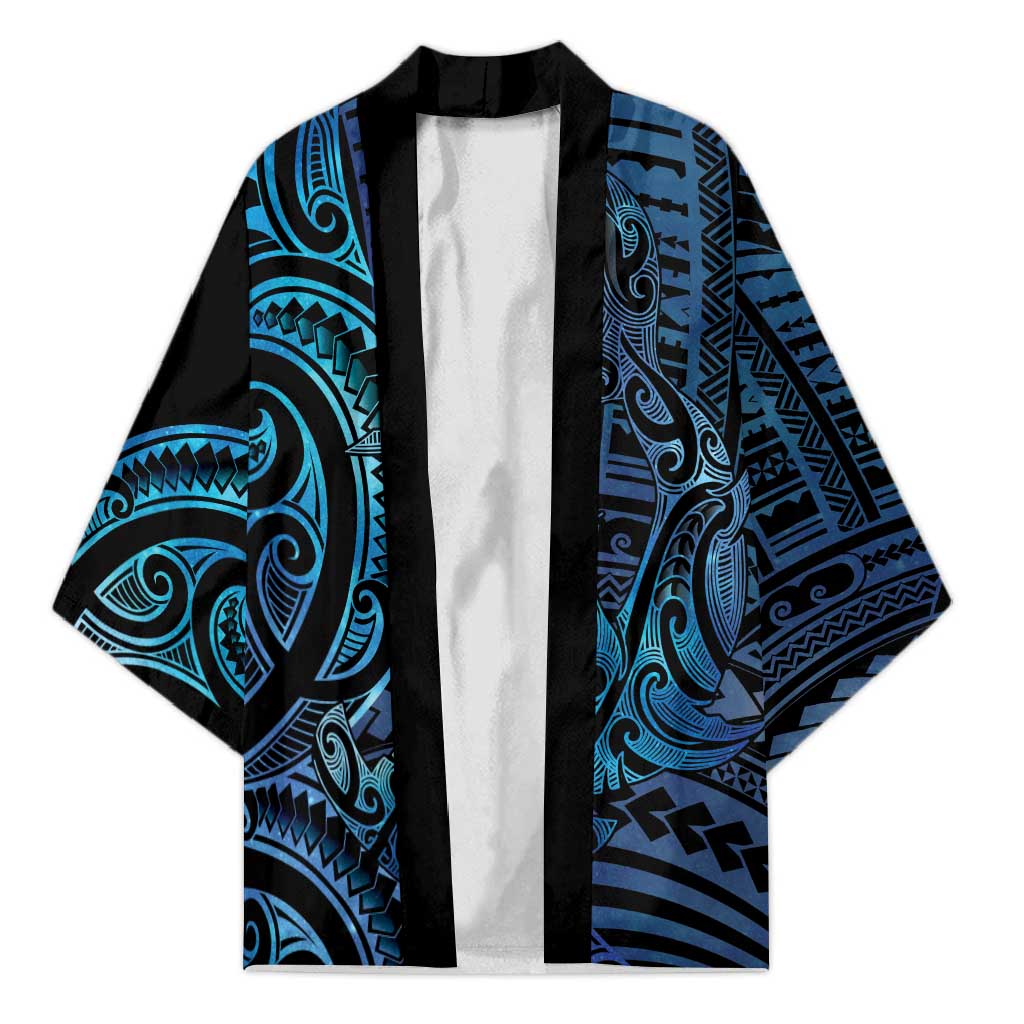 New Zealand Hammerhead Shark Kimono Maori Haehae Mangopare Galaxy - Polynesian Pride