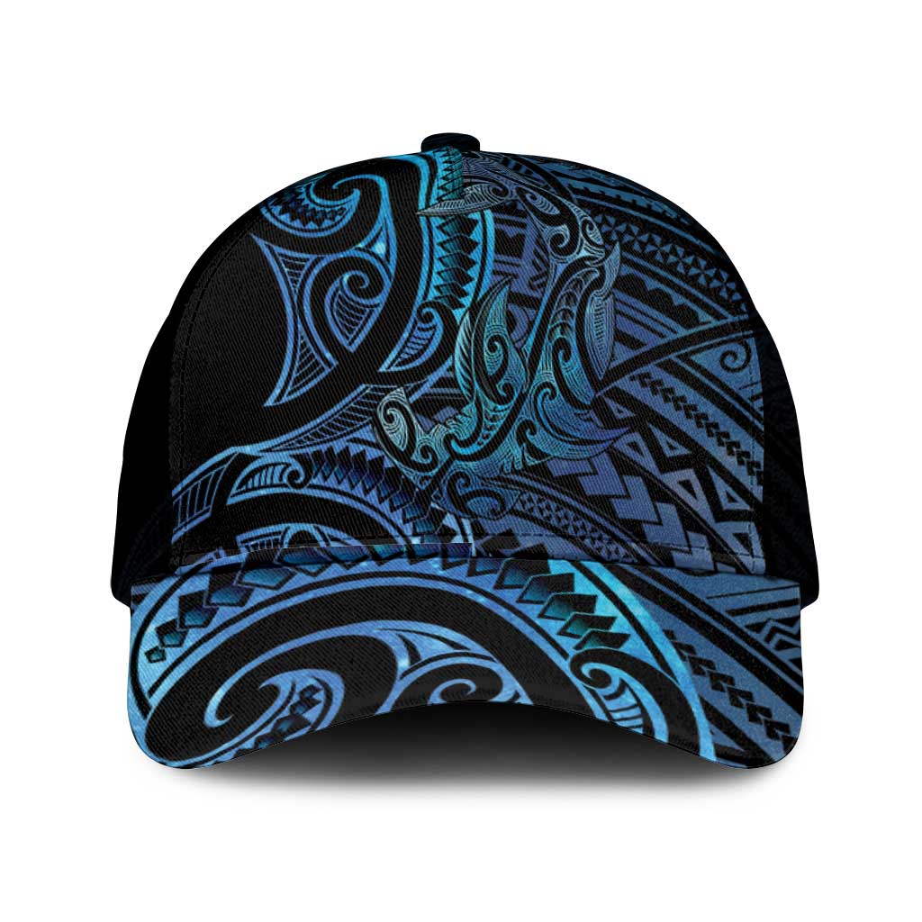 New Zealand Hammerhead Shark Mesh Trucker Cap Maori Haehae Mangopare Galaxy - Polynesian Pride