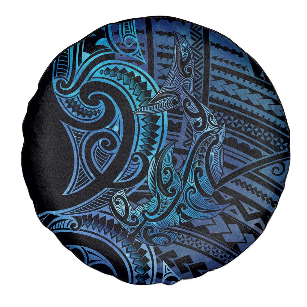 New Zealand Hammerhead Shark Spare Tire Cover Maori Haehae Mangopare Galaxy LT14 - Polynesian Pride