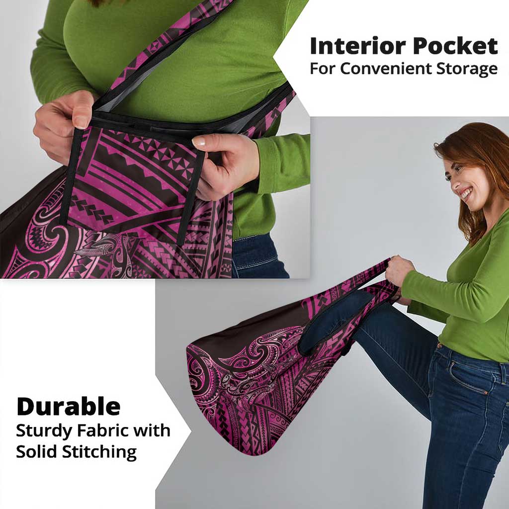 New Zealand Hammerhead Shark Grocery Bag Maori Haehae Mangopare Pink - Polynesian Pride