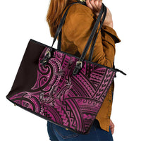 New Zealand Hammerhead Shark Leather Tote Bag Maori Haehae Mangopare Pink - Polynesian Pride