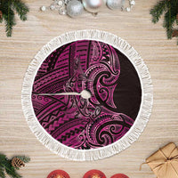 New Zealand Hammerhead Shark Tree Skirt Maori Haehae Mangopare Pink - Polynesian Pride