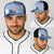 Blue Japanese Traditional Motifs Baseball Net Cap Palaka With Asanoha Seigaiha Sakura - Polynesian Pride