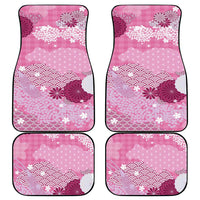 Pink Palaka Japanese Patterns Car Mats Asanoha Seigaiha Sakura Motif LT14 - Polynesian Pride