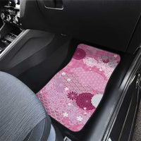 Pink Palaka Japanese Patterns Car Mats Asanoha Seigaiha Sakura Motif LT14 - Polynesian Pride