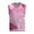 Pink Palaka Japanese Patterns Christmas Knitted V-Neck Vest Asanoha Seigaiha Sakura Motif - Polynesian Pride