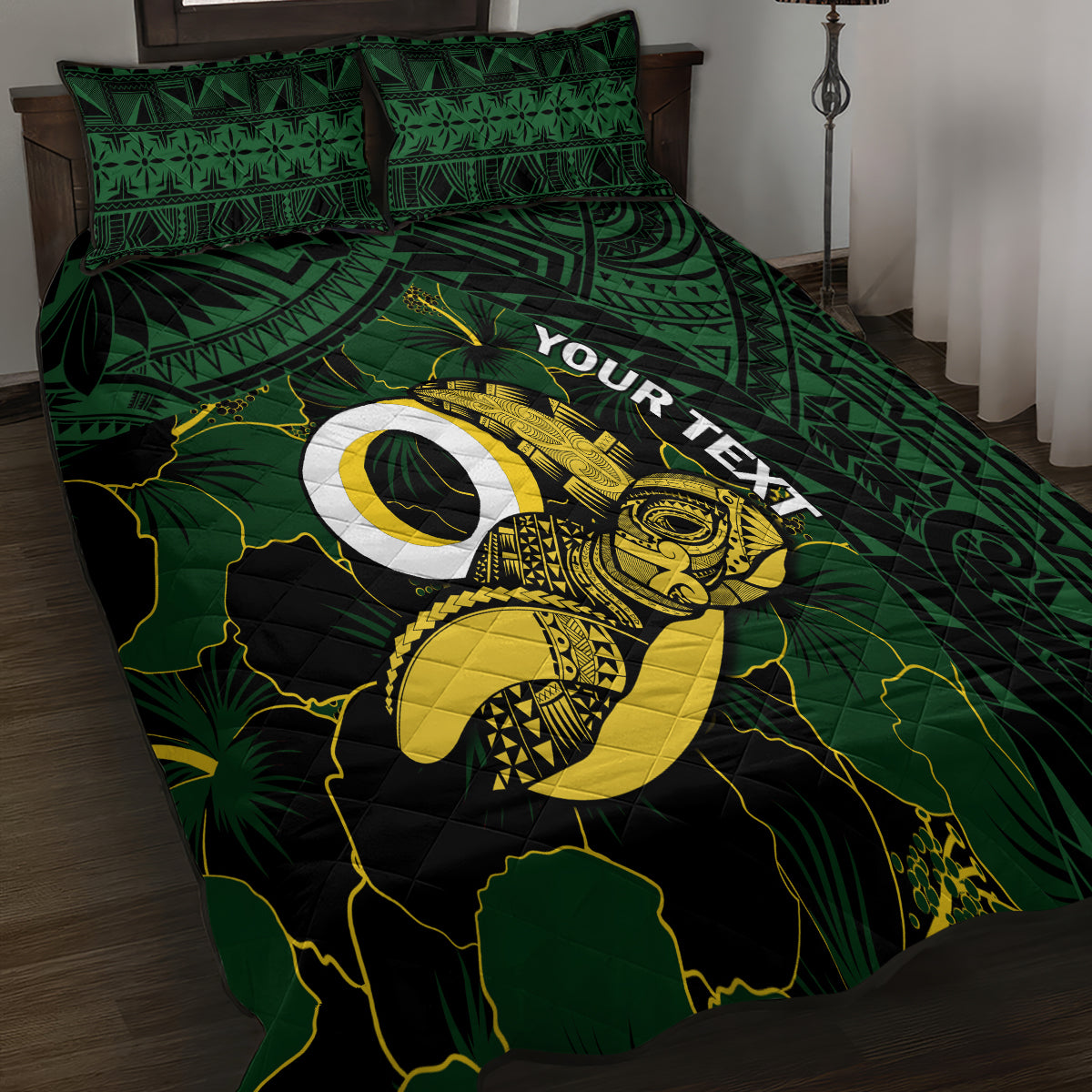 Personalised Solomon Islands Western Province Day Quilt Bed Set Sea Turtle Mix Polynesian Hibiscus Pattern LT14 - Polynesian Pride