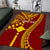 Personalised Fiji Rotuma Area Rug Fijian Tapa Pattern LT14 Maroon - Polynesian Pride