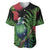 New Zealand Tui Bird Christmas Baseball Jersey Maori Fern Mix Pohotukawa